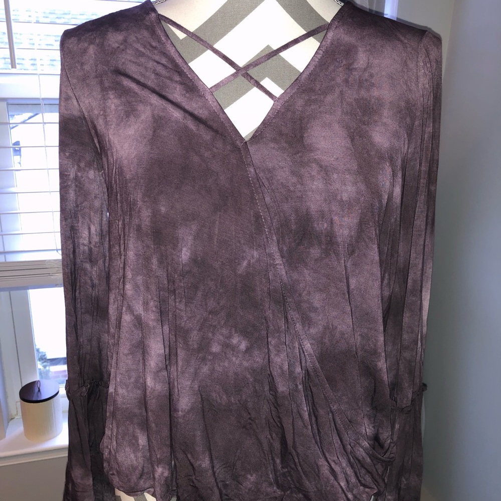 Purple long sleeve top